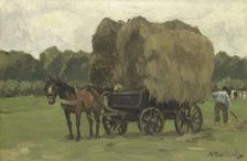 Hay Wagon, 1870-1939. Creator: Nicolaas Bastert