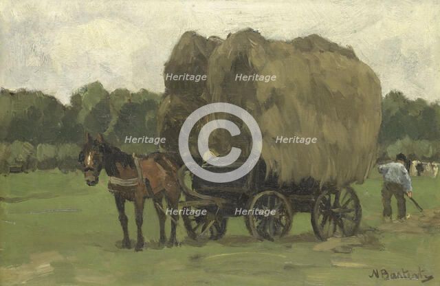 Hay Wagon, 1870-1939. Creator: Nicolaas Bastert.