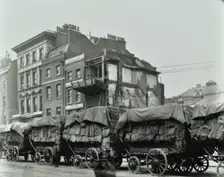 Hay wagons, Whitechapel High Street, London, 1903