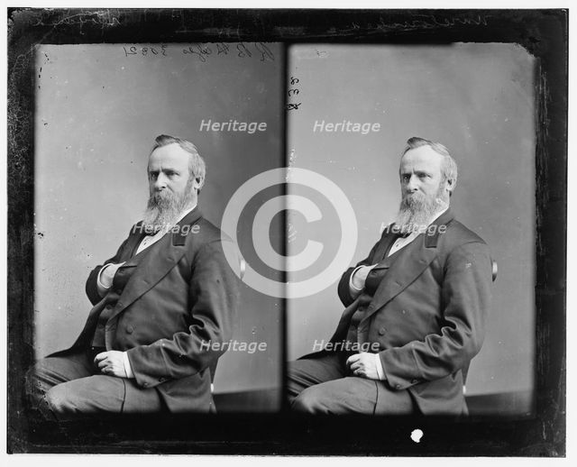 Hayes, President Rutherford B., between 1865 and 1880. Creator: Unknown.