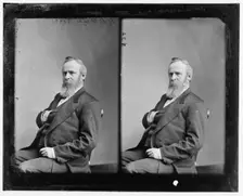 Hayes, President Rutherford B., between 1865 and 1880. Creator: Unknown