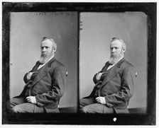 Hayes, President Rutherford B., between 1865 and 1880. Creator: Unknown