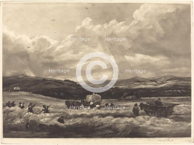 Hayfield in Yorkshire, 1904. Creator: Frank Short.