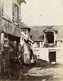 Hayloft & Courtyard, 1844. Creator: Louis-Désiré Blanquart-Evrard