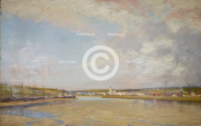 Hayle from Lelant, Cornwall, 1892. Creator: Alfred Edward East.