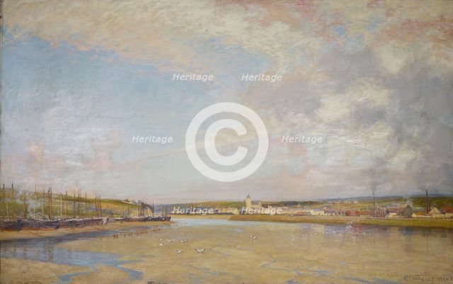 Hayle from Lelant, Cornwall, 1892. Creator: Alfred Edward East.