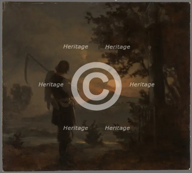 Haymaker, 1860-1862. Creator: Aleksander Kotsis.