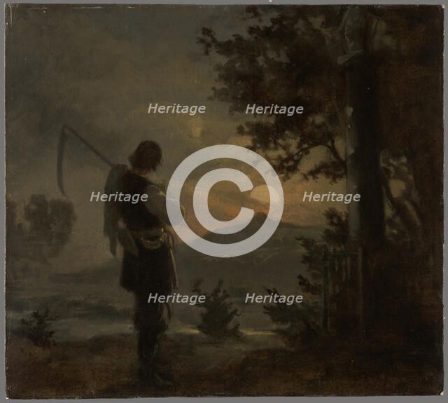 Haymaker, 1860-1862. Creator: Aleksander Kotsis.