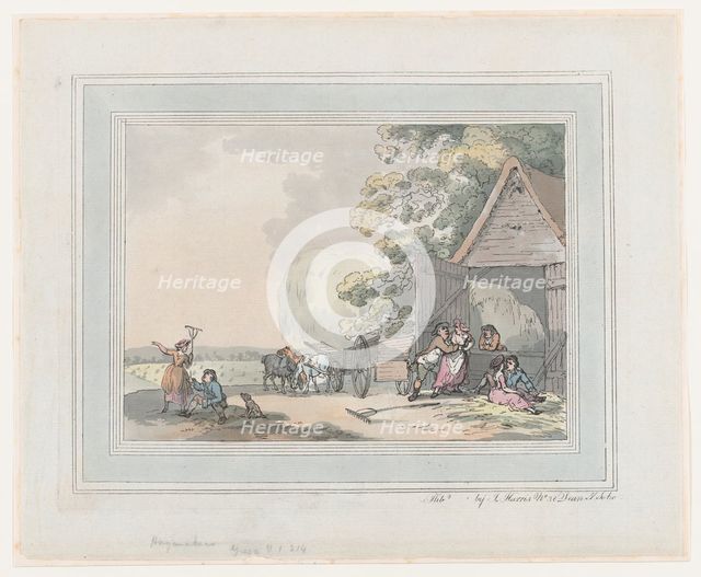 Haymakers, 1787., 1787. Creator: Thomas Rowlandson.
