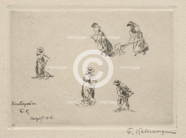 Haymakers, 1916. Creator: Friedrich Kallmorgan (German, 1856-1924).