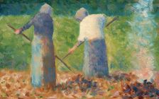 Haymakers at Montfermeil, c. 1882. Creator: Georges-Pierre Seurat