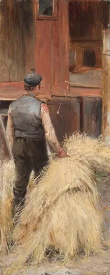 Haymaking, 1880s. Creator: Nils Kreuger