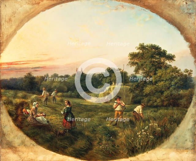 Haymaking Mathew's Field, Handsworth, Birmingham, dated 01/07/1859. Creator: William Ellis.