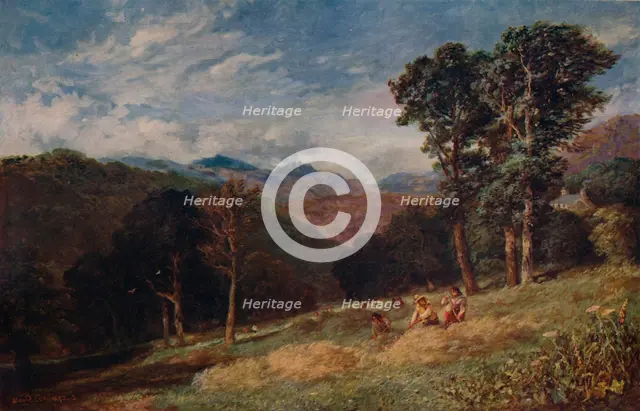 'Haymaking, near Conway', c1852. Artist: David Cox the elder.