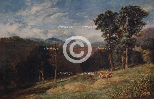 'Haymaking, near Conway', c1852. Artist: David Cox the elder.