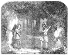 Haymarket - Scene from "The Second Calendar and the Queen of Beauty...", 1850. Creator: Unknown