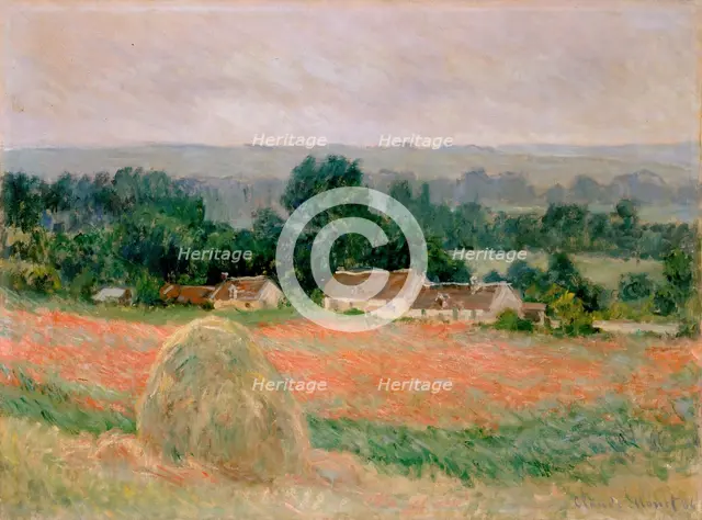 Haystack at Giverny, 1886. Creator: Claude Monet.