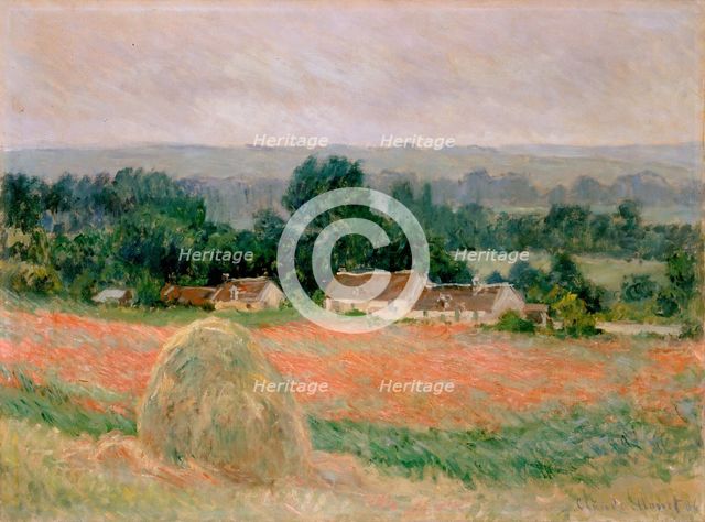 Haystack at Giverny, 1886. Creator: Claude Monet.