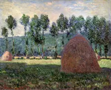 Haystack in Giverny 1884-1889. Artist: Claude Monet