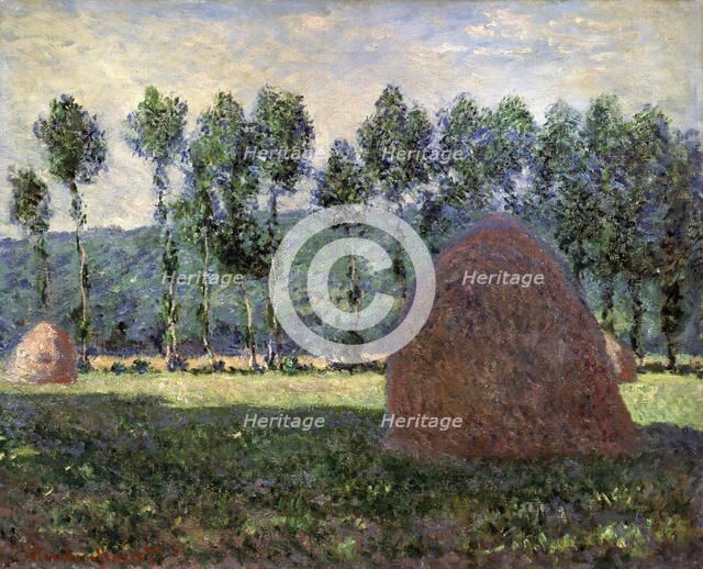 'Haystack in Giverny', 1884-1889. Artist: Claude Monet
