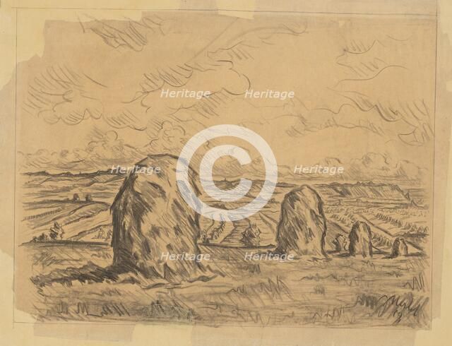 Haystacks, 1891. Creator: Unknown.