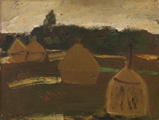 Haystacks, 1942. Creator: Gustave De Smet