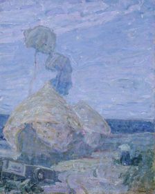 Haystacks, ca. 1930. Creator: Henry Ossawa Tanner