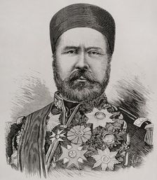 Hayreddin Pasha, (c1822-1890), Grand Vizier of the Ottoman Empire (1878-1879), 1878. Creator: Eugenio Vela