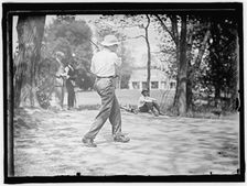 Hays Playing Golf, between 1909 and 1914. Creator: Harris & Ewing