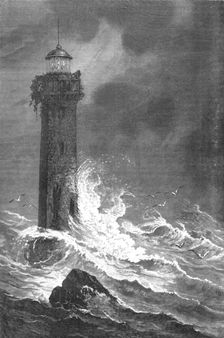 Hazard Lighthouse, Florida; A Flying Visit to Florida 1875. Creator: Thomas Mayne Reid