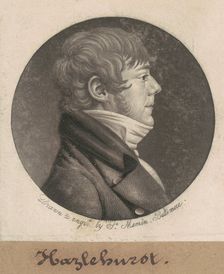 Hazlehurst, 1803. Creator: Charles Balthazar Julien Févret de Saint-Mémin