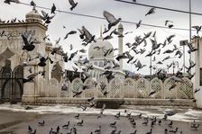 Hazratbal Shrine, Srinagar, Kashmir, India, 2023. Creator: Peter Thompson