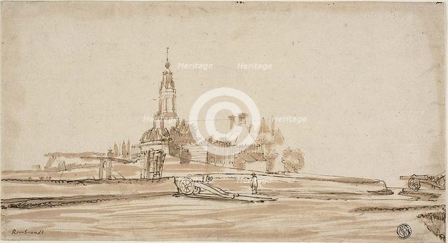 Haarlem Gate at Amsterdam, 1650/70. Creator: Johannes Ruisscher.