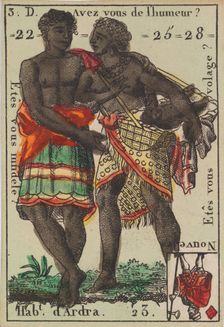 Hab.t d'Ardra from Playing Cards (for Quartets) Costumes des Peuples Étrangers 1700-1799. Creator: Anon