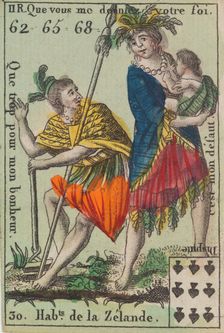 Hab.ts de la Zelande from Playing Cards (for Quartets) Costumes des Peuples..., 1700-1799. Creator: Anon