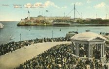 Habana: Malecon and Morro Castle c1919. Creator: Unknown
