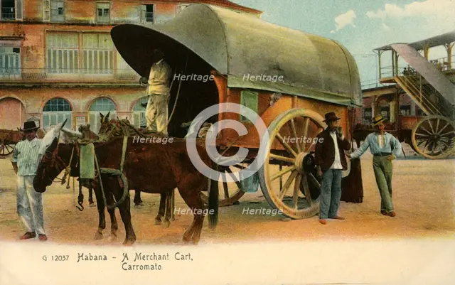 'Habana - A Merchant Cart, Carromato', c1910. Creator: Unknown.