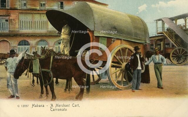 'Habana - A Merchant Cart, Carromato', c1910. Creator: Unknown.