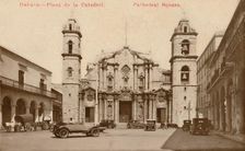 Habana. - Plaza de la Catedral. Cathedral Square, Cuba, c1900