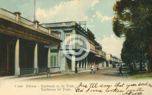 'Habana - Residences on the Prado', 1907. Creator: Unknown.