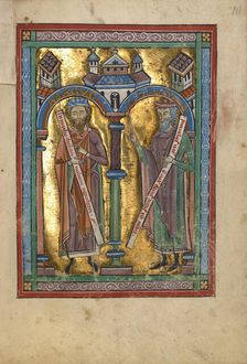Habakkuk and Isaiah; Psalter, about 1240-1250. Creator: Unknown