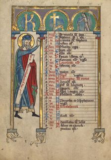 Habakkuk; Psalter, about 1240-1250. Creator: Unknown
