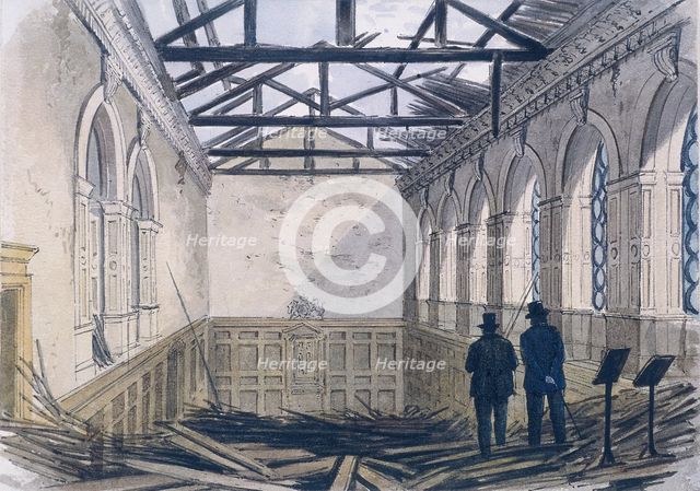 Haberdashers' Hall, London, 1864. Artist: Anon