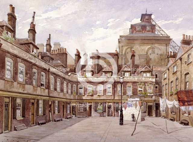 Haberdashers' Square, London, 1887. Artist: John Crowther