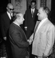 Habib Bourgibe (1903-2000), Tunisian President. Creator: Unknown
