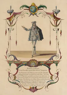 Habillement d'un Chevalier Porte-Dais de la S. Te Ampoule, Le Marquis D'Alegre, 1774. Creator: Nicolas Henri Tardieu