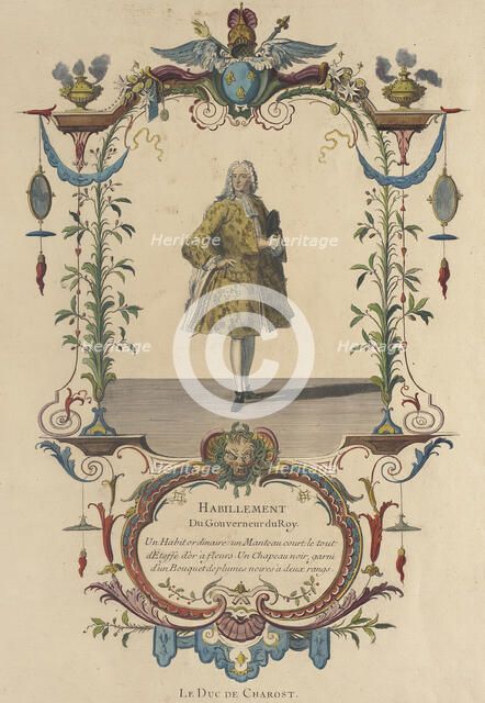 Habillement du Gouverneur du Roy, Le Duc de Charost, 1772. Creator: Nicolas Dauphin de Beauvais.