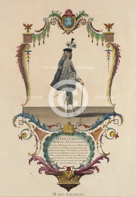 Habillement du Maitre des Ceremonies, M. des Granges, 1774. Creator: Nicolas Dauphin de Beauvais.