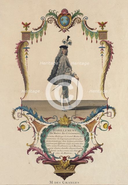 Habillement du Maitre des Ceremonies, M. des Granges, 1774. Creator: Nicolas Dauphin de Beauvais.