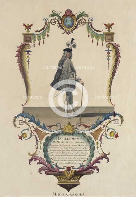 Habillement du Maitre des Ceremonies, M. des Granges, 1774. Creator: Nicolas Dauphin de Beauvais.
